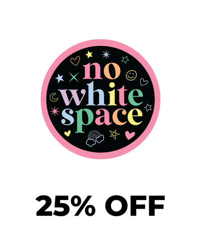No White Space Stickers