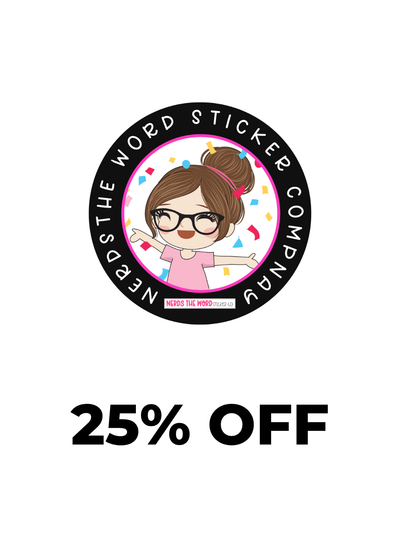 Nerds The Word Sticker Co.