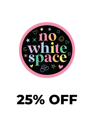 No White Space Stickers
